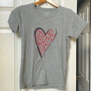 J.Crew Collector Tee, Hearts 